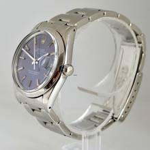 Thumbnail von Rolex Oyster Perpetual Date 15000 blue purple dial Full Set 1981’s </h1>