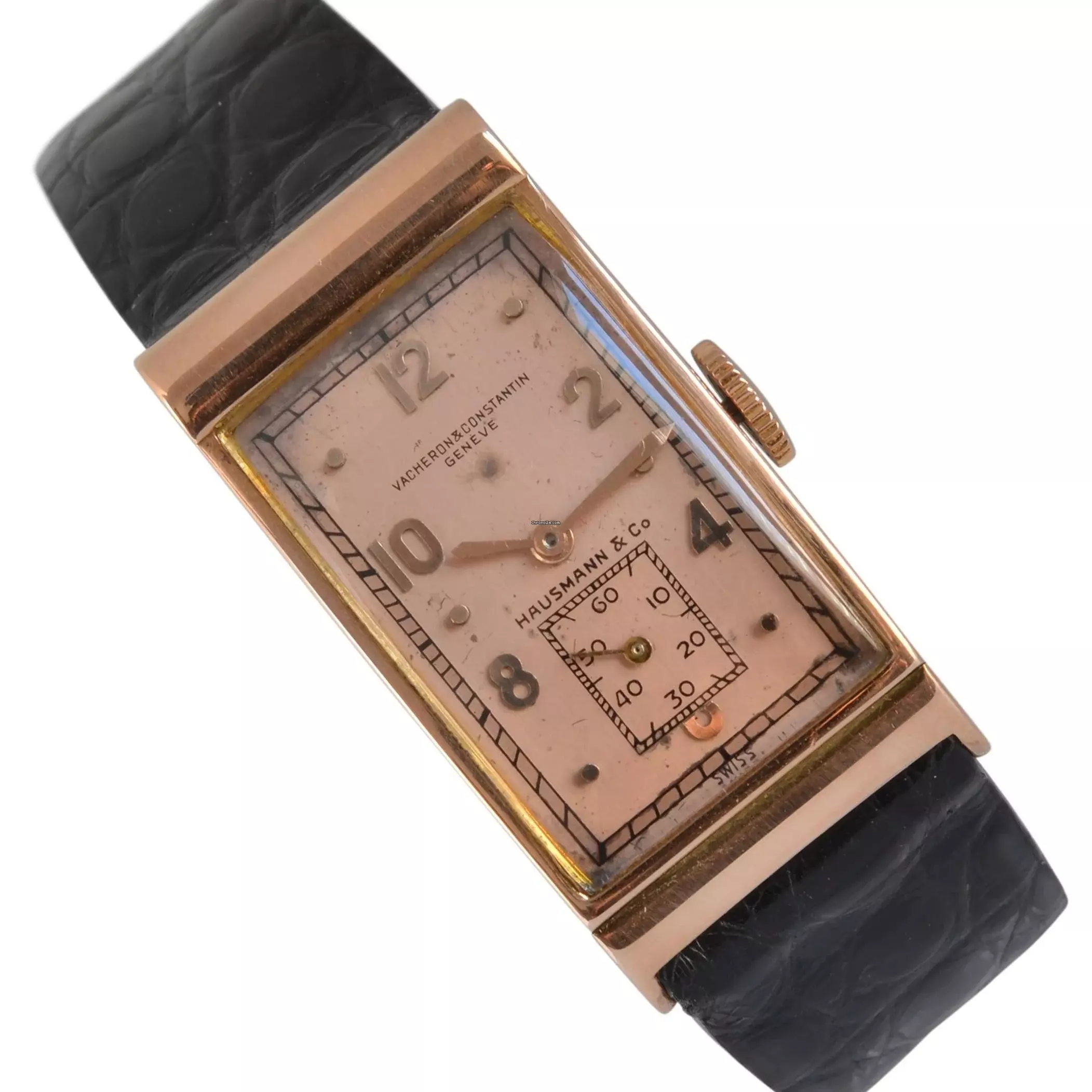  Vacheron Constantin The Doctor's watch 4033 signed by Hausmann & Co. Pink Gold 18KT 1941’s </h1> 
