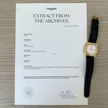 Thumbnail von Longines Ultronic Diapason Date Jumbo yellow gold 18KT 1974’s </h1>