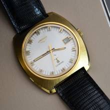 Thumbnail von Longines Ultronic Diapason Date Jumbo yellow gold 18KT 1974’s </h1>