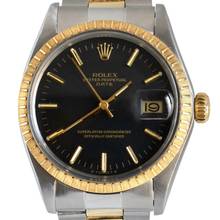 Thumbnail von Rolex Oyster Perpetual Date 1505 black dial 1974's </h1>