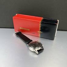 Thumbnail von Movado Chronograph Sub Sea caliber M95 Tropical black dial 1950’s </h1>