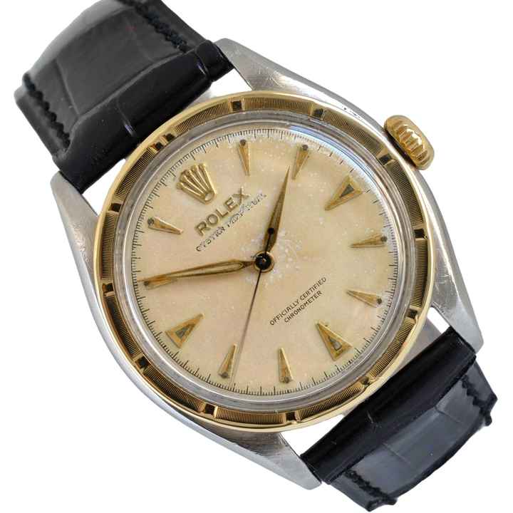  Rolex Oyster Perpetual 35MM Semi Bubbleback OCC Radium Ivory dial automatic 1952's </h1> 