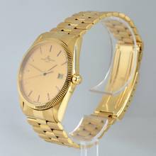 Thumbnail von Baume & Mercier Riviera Classique Date 34MM champagne dial yellow gold 18KT TOP Condition 1985’s