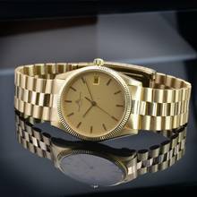 Thumbnail von Baume & Mercier Riviera Classique Date 34MM champagne dial yellow gold 18KT TOP Condition 1985’s