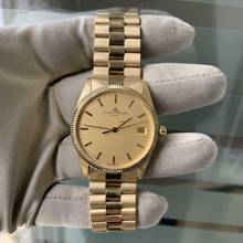 Thumbnail von Baume & Mercier Riviera Classique Date 34MM champagne dial yellow gold 18KT TOP Condition 1985’s