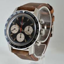 Thumbnail von Heuer Leonidas Autavia 2446C Black dial 1970’s </h1>