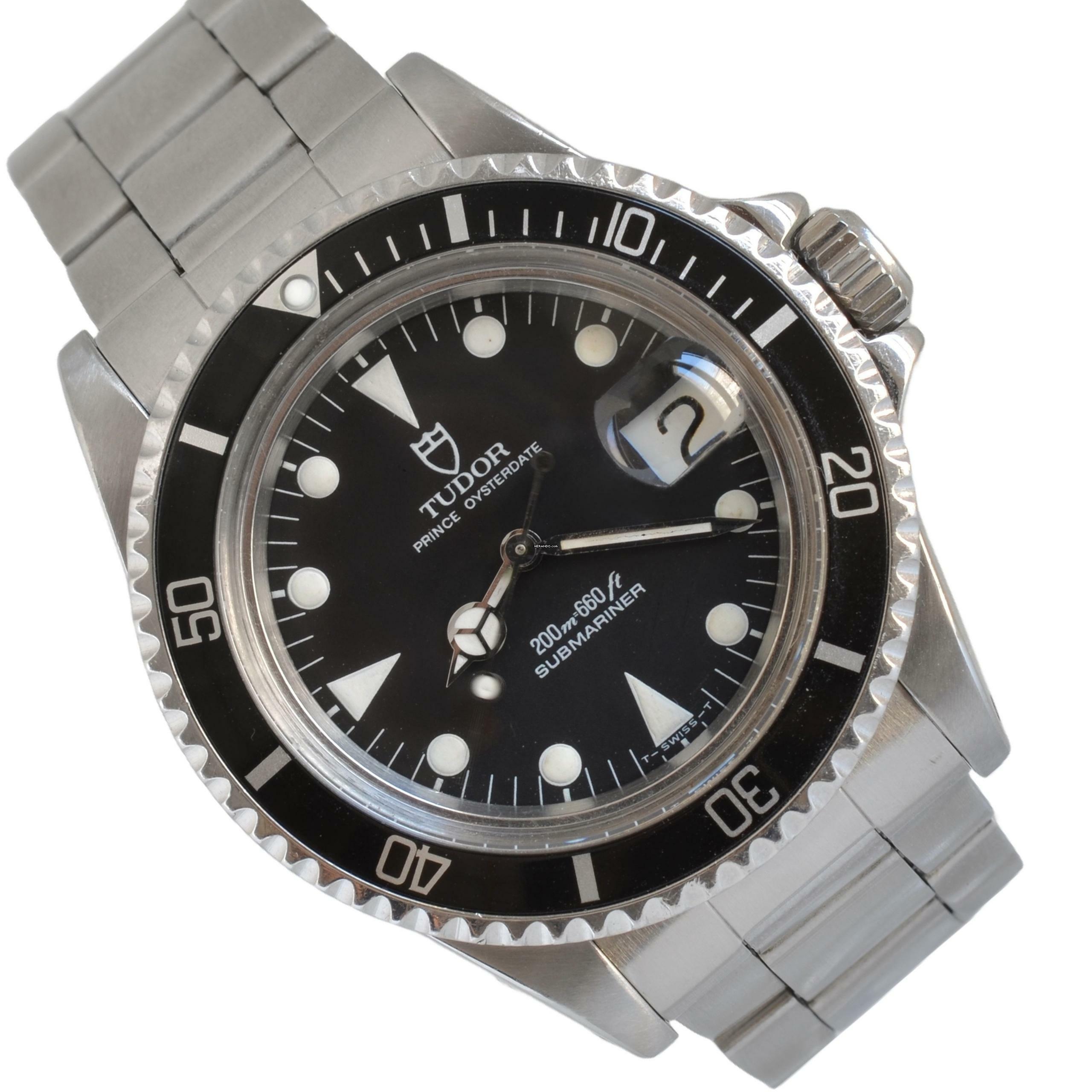 Tudor Submariner Date 79090 black tritium dial 1992’s </h1>