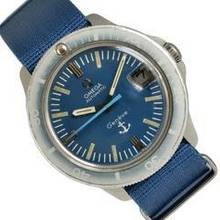 Thumbnail von Omega Genève Admiralty Anchor blue navy dial 1968’s </h1>