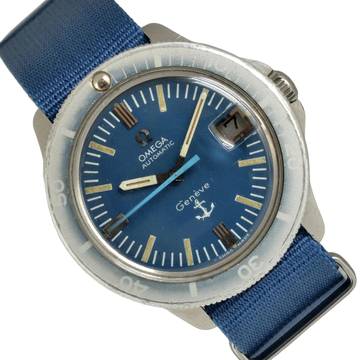  Omega Genève Admiralty Anchor blue navy dial 1968’s </h1> 