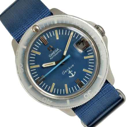  Omega Genève Admiralty Anchor blue navy dial 1968’s </h1> 
