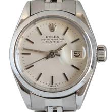Thumbnail von Rolex Date 6916 Ladies 26MM Silver dial 1972’s </h1>