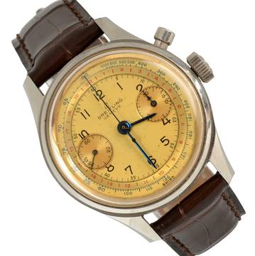  Breitling Chronograph Mono-Pusher Huit Aviation Department U.S. Military 1970’s </h1> 