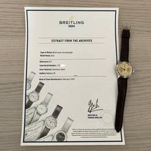 Thumbnail von Breitling Chronograph Mono-Pusher Huit Aviation Department U.S. Military 1970’s </h1>