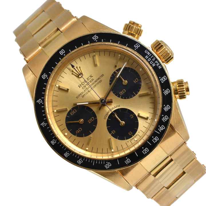  Rolex Daytona Cosmograph 6263 Daytona champagne dial yellow gold 18KT Full Set 1985’s </h1> 