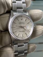 Thumbnail von Rolex Datejust 36 16220 Soleil silver dial Full Set 2003’s </h1>