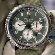 Thumbnail von Breitling Aviator 8 B01 AB0119 Curtiss Warhawk green dial Full Set 2020’s </h1>