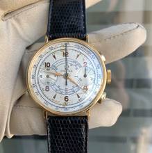 Thumbnail von Omega Classic Chronograph Oversize 37MM caliber 33.3 CHRO yellow gold 18KT 1941’s </h1>