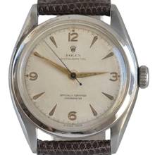 Thumbnail von Rolex Oyster Perpetual 6084 Bubbleback Explorer radium dial Full Set 1951’s </h1>