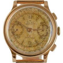Thumbnail von Rolex Chronograph 2508 Antimagnetic champagne dial rose gold 18KT 1938's