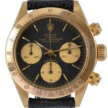 Thumbnail von Rolex Daytona Cosmograph 6265 Daytona black dial gold 18KT Full Set TOP 1979’s </h1>