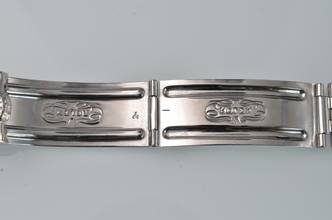 Thumbnail von Rolex GMT-Master 1675 Cornino Underline gilt dial pink bezel 1964’s </h1>