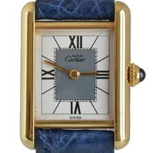 Thumbnail von Cartier Tank Vermeil Must de Tank Vermeil Art Deco 20MM golden plated quartz 1992’s </h1>