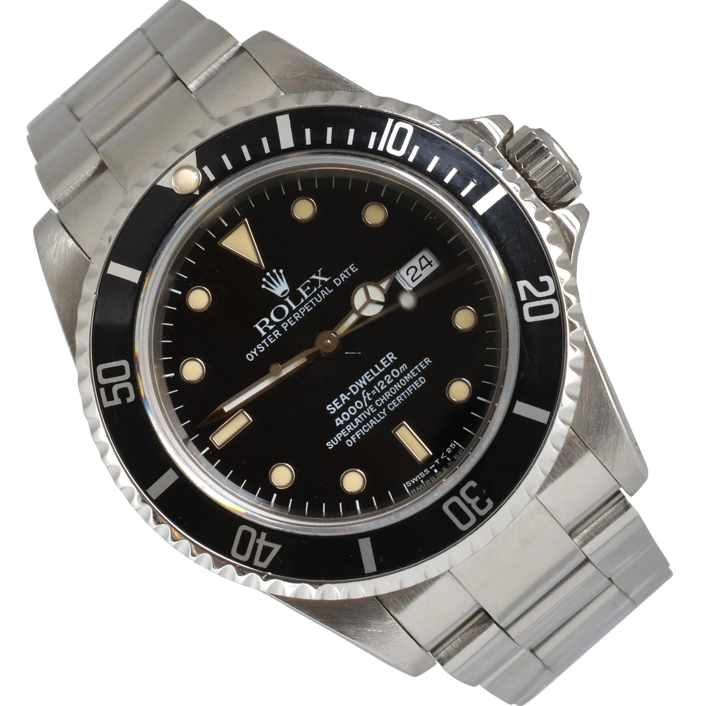  Rolex Sea-Dweller 4000 16600 Date black Tritium dial Full Set 1992’s </h1> 