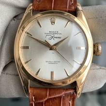 Thumbnail von Rolex Oyster Perpetual 6088 Bubbleback OCC by Joyeria Riviera rose gold 18KT 1950’s </h1>