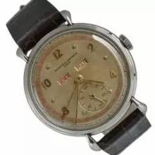 Thumbnail von Vacheron Constantin Historiques Triple Calendar 4241 steel grenè Ivory dial very rare 1943’s </h1>