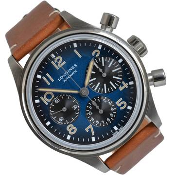  Longines Avigation Heritage Avigation Big Eye Collection blue dial Full Set 2022’s </h1> 