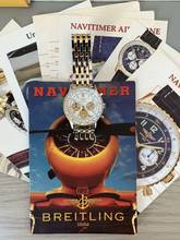 Thumbnail von Breitling Navitimer chronograph D30021 ivory dial Full Set 2019’s </h1>