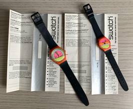 Thumbnail von Swatch Art Special Breakdance Keith Haring Limited Edition Lot of two watches Full set 1985’s </h1>