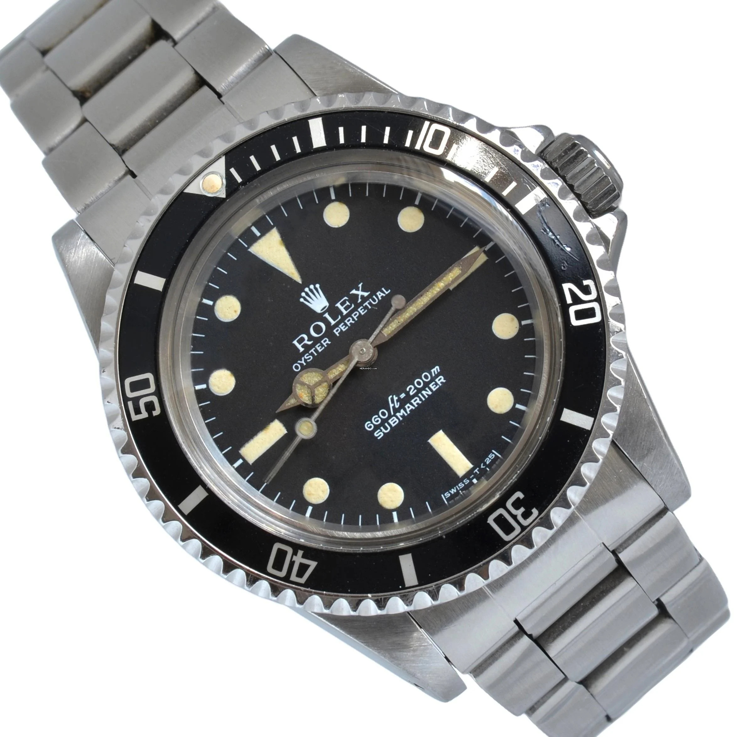 Rolex Submariner (No Date) 5513 No Date buckshot tritium dial Full Set 1983’s
