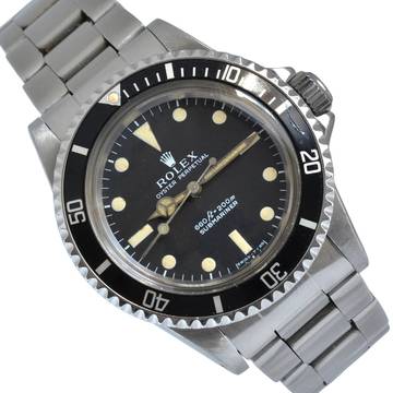  Rolex Submariner (No Date) 5513 No Date buckshot tritium dial Full Set 1983’s  