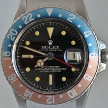 Thumbnail von Rolex GMT-Master 1675 Cornino glossy silver dial 1962's </h1>