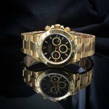 Thumbnail von Rolex Daytona 16528 black 4Lines dial yellow gold 18KT Full Set TOP Condition 1989’s </h1>