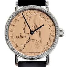 Thumbnail von Corum Coin Watch Artisans Tribute Coin 500 Italian Lyre Caravelle Full Set NEW NOS 2019’s