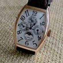 Thumbnail von Franck Muller Cintrée Curvex Perpetual Calendar Moon , 18 Kt. Gold folding closure </h1>