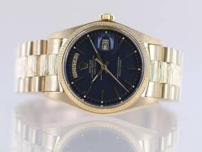 Thumbnail von Rolex Day-Date 36 18K Gelbgold black Dial Präsidentband Klassiker Borke 1972 </h1>