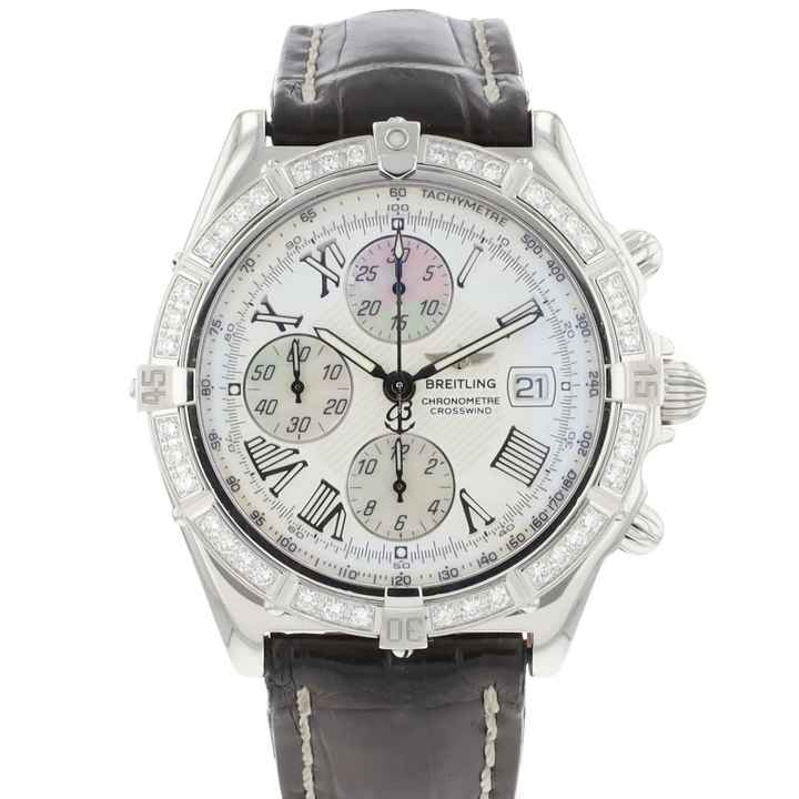  Breitling Chronomat Steel Diamonds White Dial </h1> 