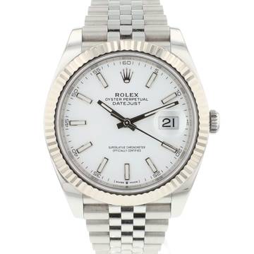  Rolex Datejust 41 Jubilee Fluted White Dial </h1> 