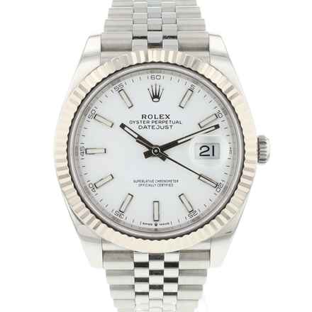  Rolex Datejust 41 Jubilee Fluted White Dial </h1> 