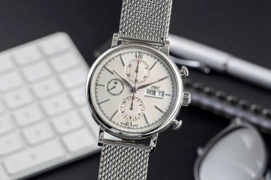  IWC Portofino Chronograph Edelstahl Automatik Herren Ref. IW391009 Papiere 2020  