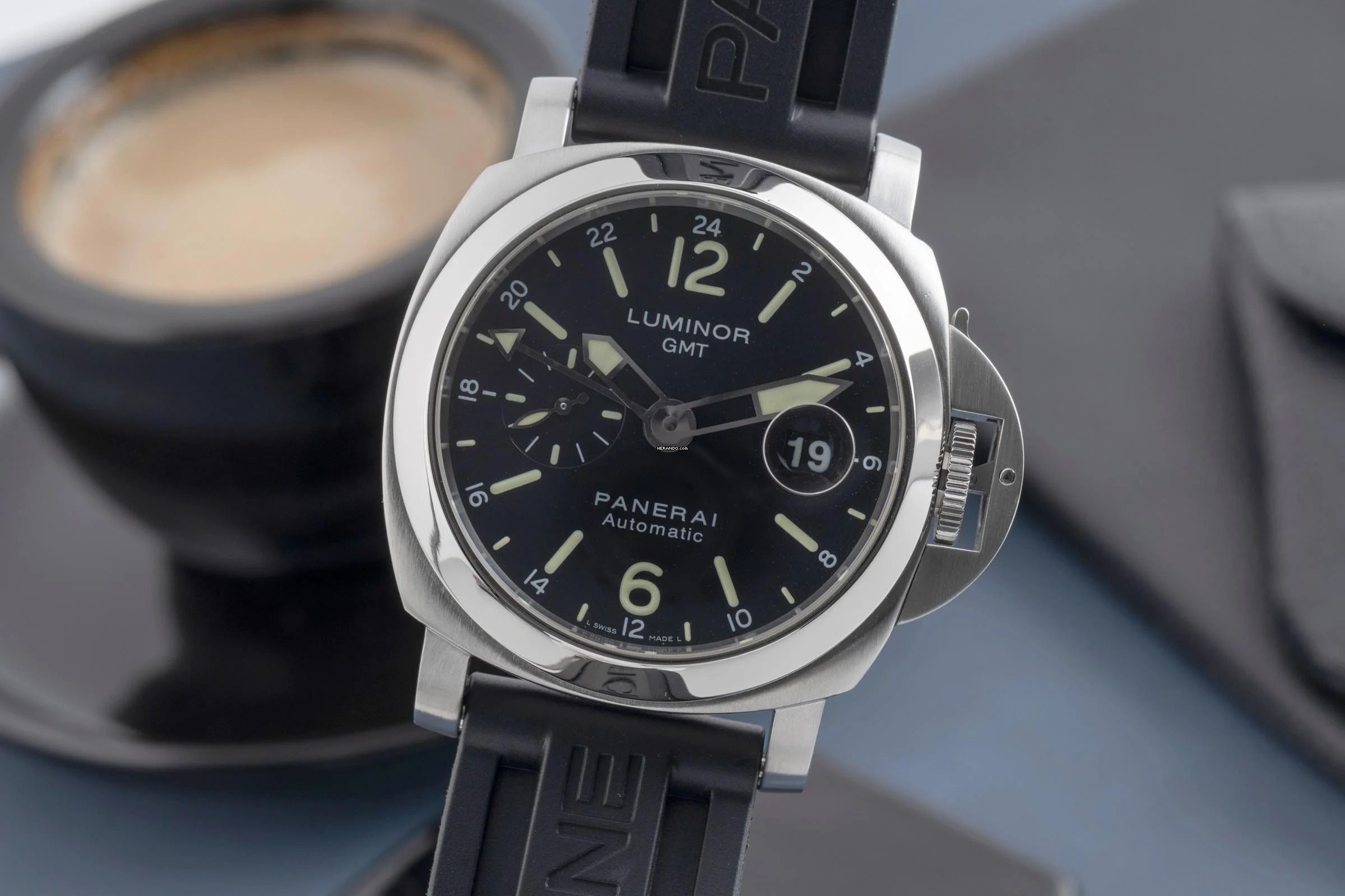 Panerai Luminor GMT Stahl Automatik Herrenuhr Ref. PAM00297
