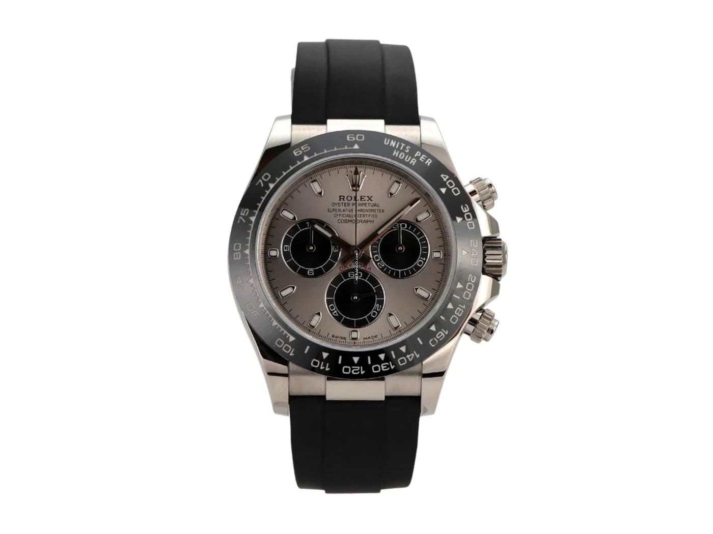  Rolex Daytona Weißgold / Oysterflex Ref. 116519LN Grau </h1> 