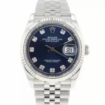  Rolex Datejust 36 Fluted Jubilee Blue Diamond Dial Service '25 </h1> 