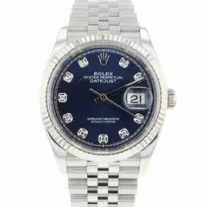 Rolex Datejust 36 Fluted Jubilee Blue Diamond Dial Service '25 </h1> 