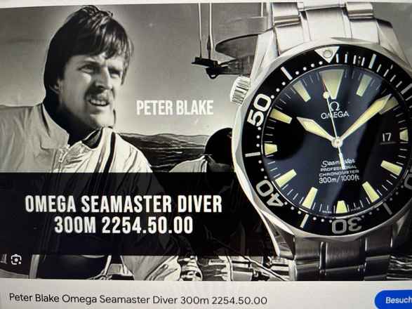  Omega Seamaster Diver 300 M 22545000 Seamaster Peter Blake 41mm Box + Papiere Full Set Deutsche Uhr  