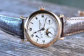 Thumbnail von Patek Philippe Complications Officier small Complication | 5054 | German Full Set from first owner | Rose gold